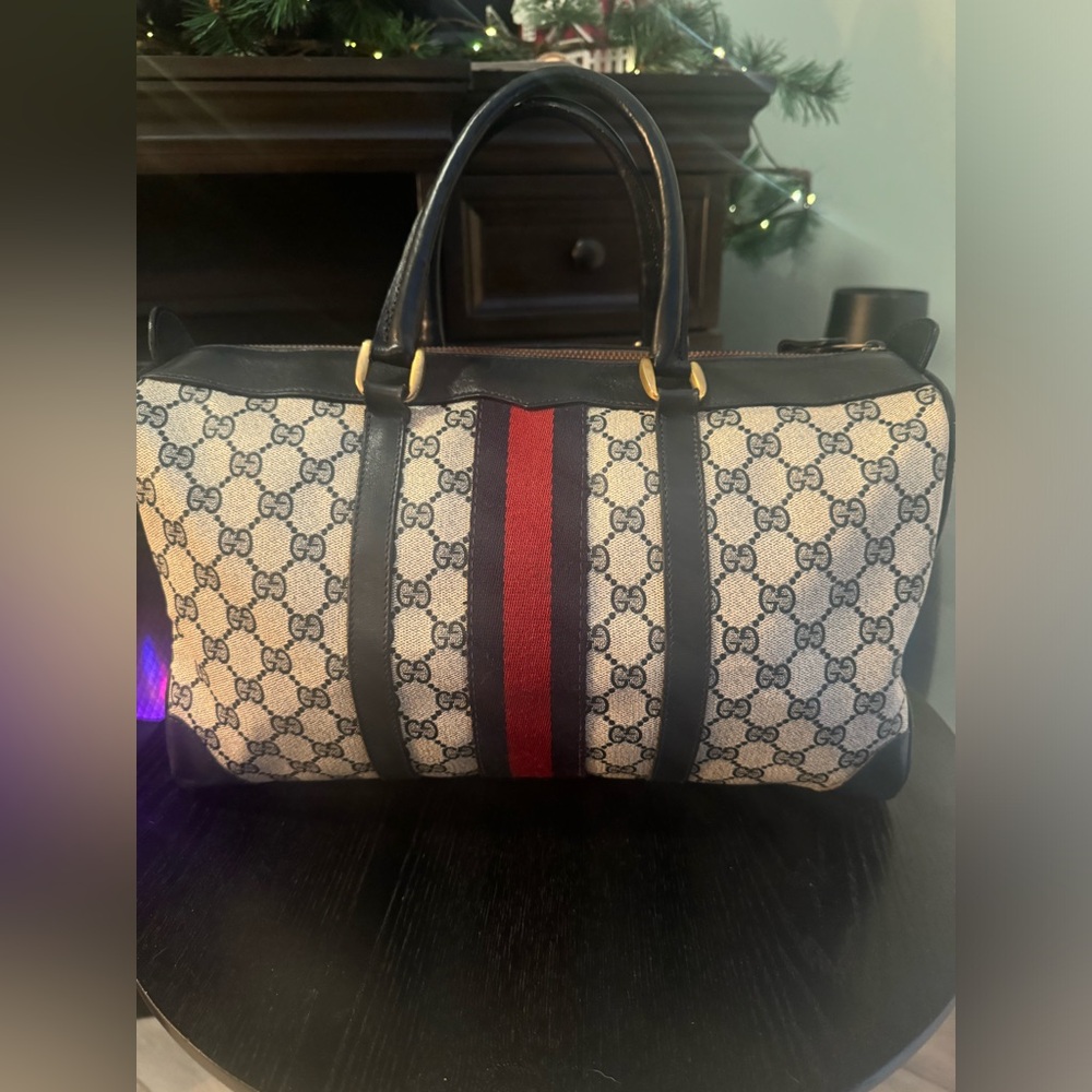 Authentic Gucci Vintage Boston Bag -With COA